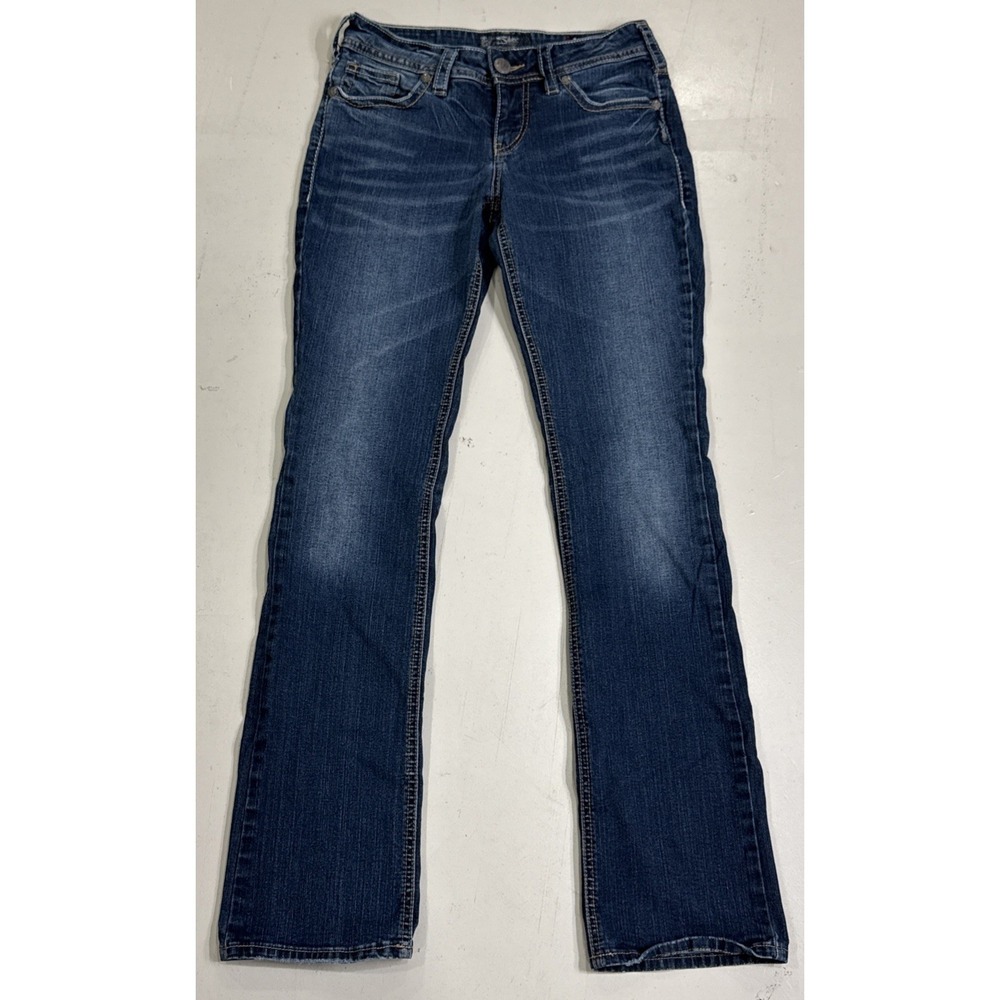 Silver Jeans Suki Mid Boot Women's‎ Designer 27X33 Super Stretch  Baby Bootcut